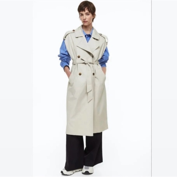 H&M Jackets & Blazers - H&M Beige Trench Coat with Belt